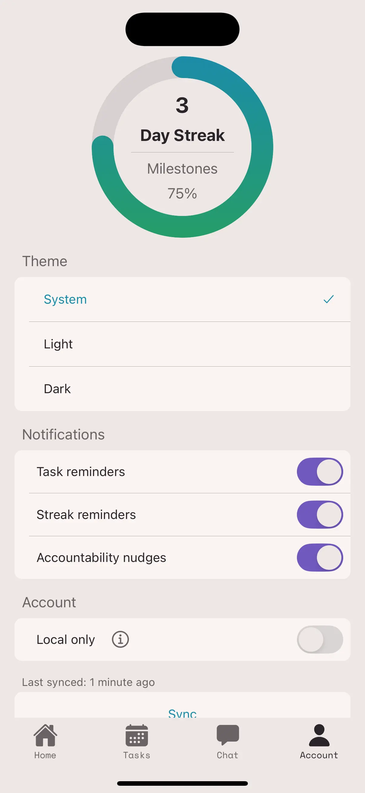 Story Talk app screenshot light mode